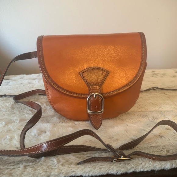 Genuine leather satchel shoulder bag - Picture 2 of 4
